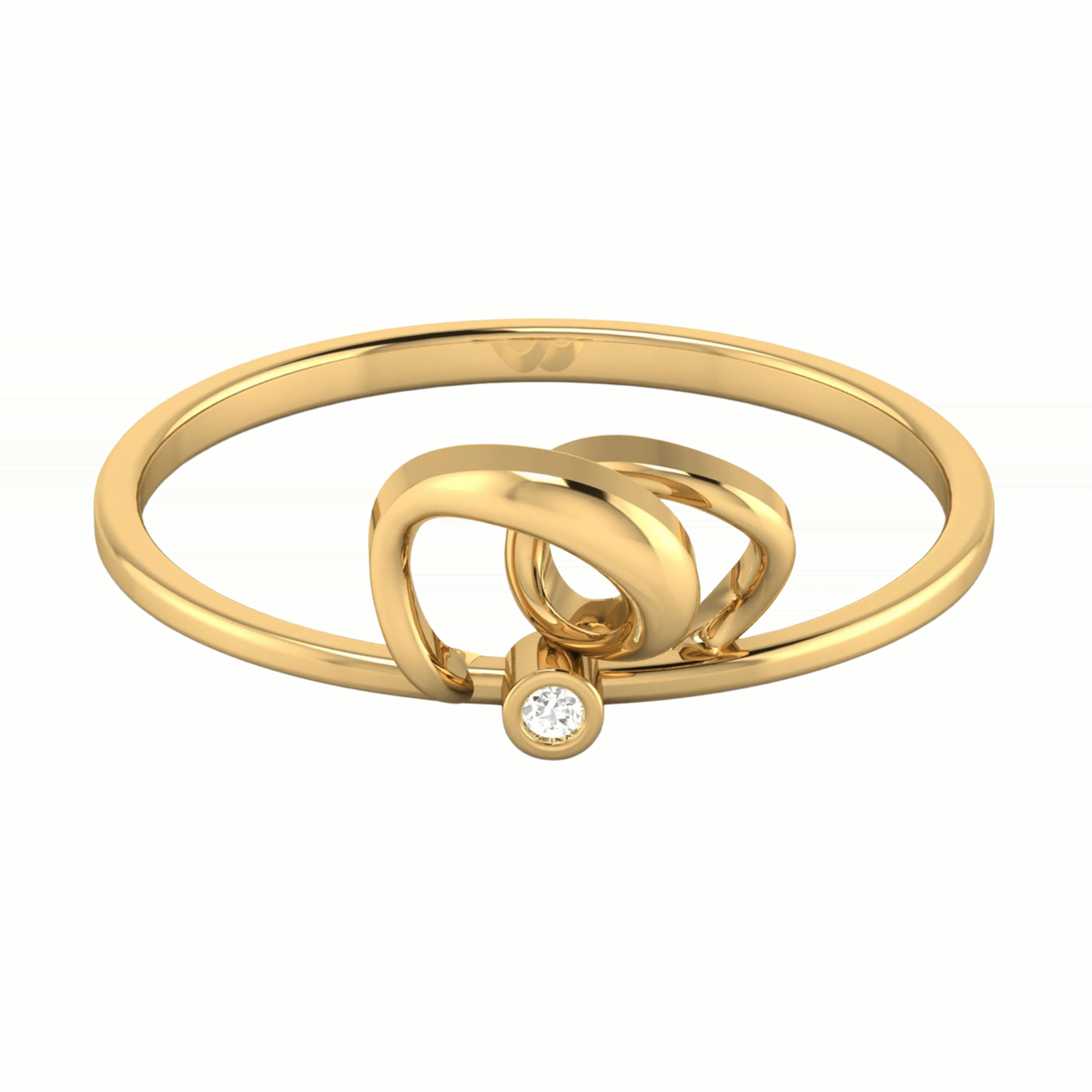 Diamond Ring 18K Gold Tri-Color – Design 10