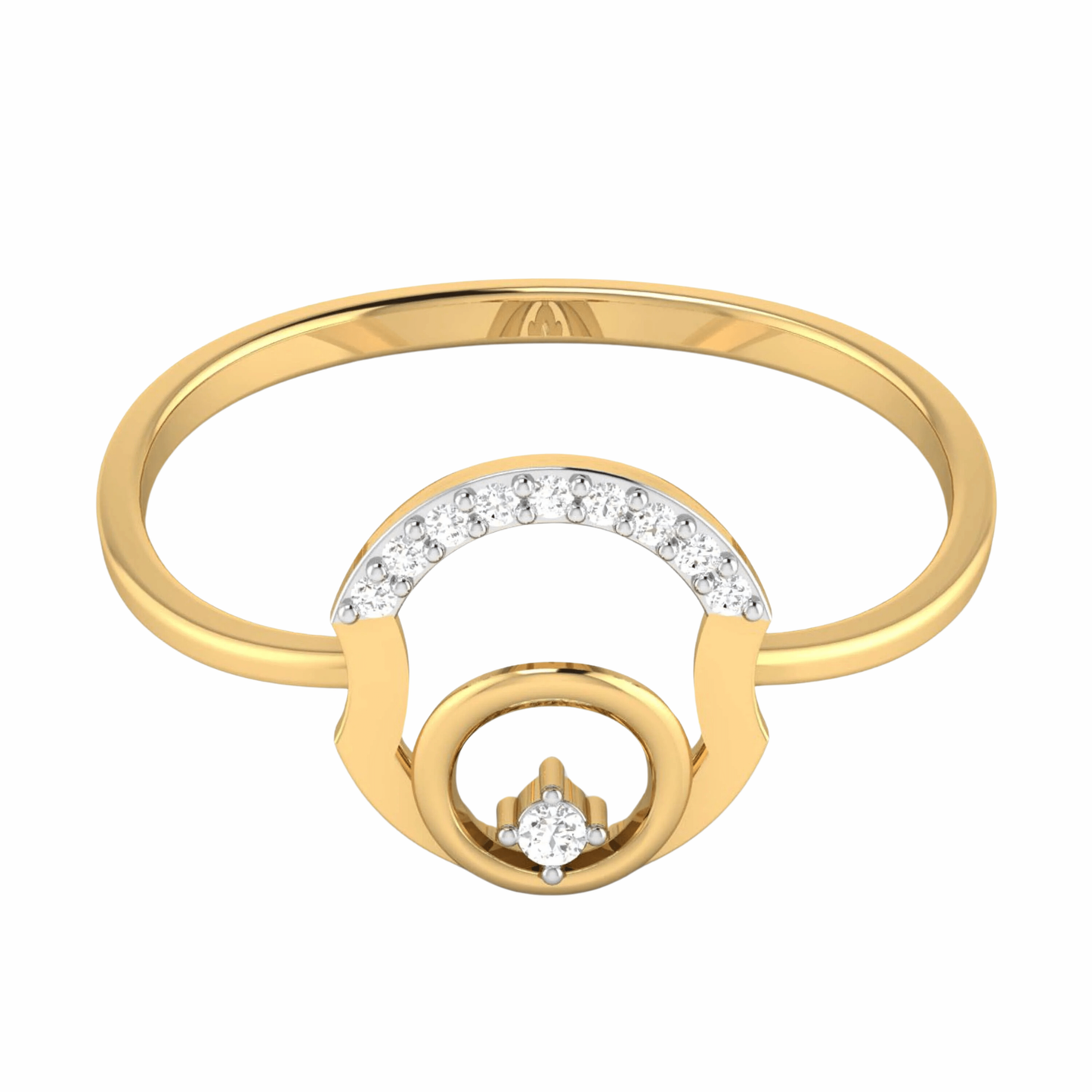 Diamond Ring 18K Gold Tri-Color – Design 14