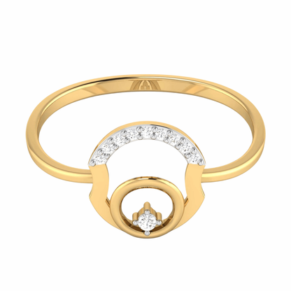 Diamond Ring 18K Gold Tri-Color – Design 14