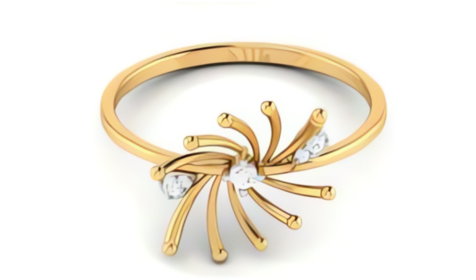 Diamond Ring 18K Gold Tri-Color – Design 20