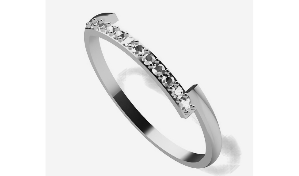 Diamond Ring 18K Gold Tri-Color – Design 35