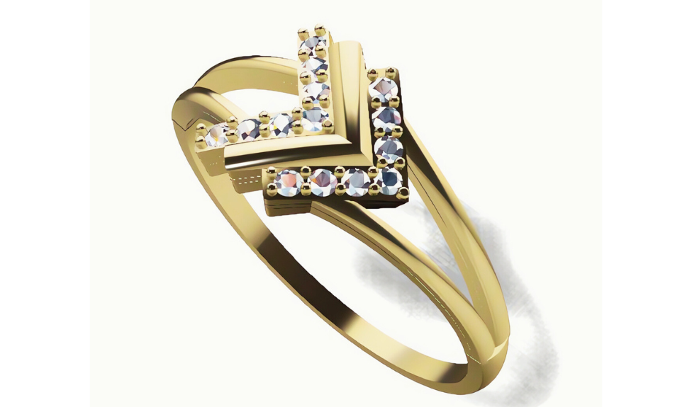 Diamond Ring 18K Gold Tri-Color – Design 36