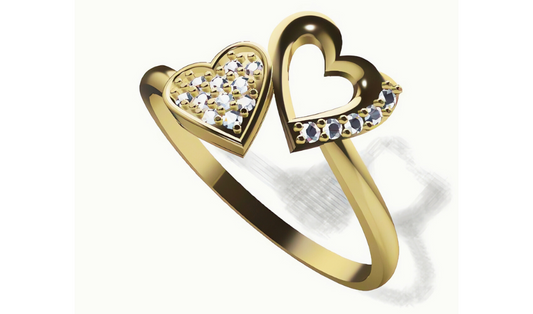 Diamond Ring 18K Gold Tri-Color – Design 39