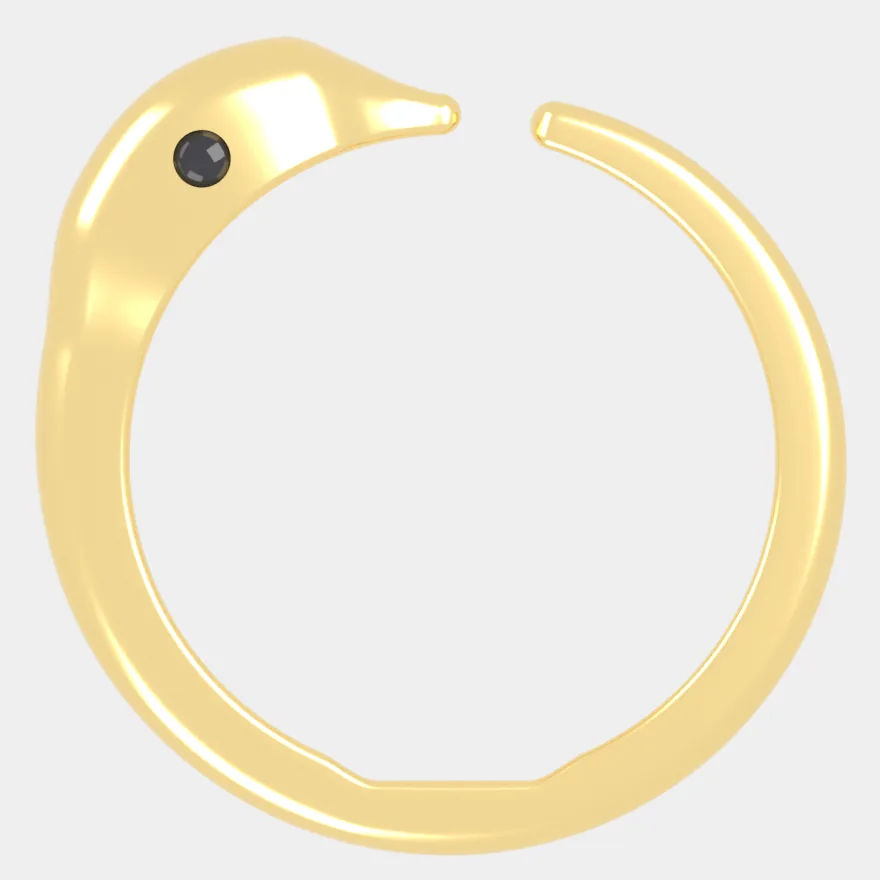 Ring · 18K yellow gold · Size EU 54 – The 3D model