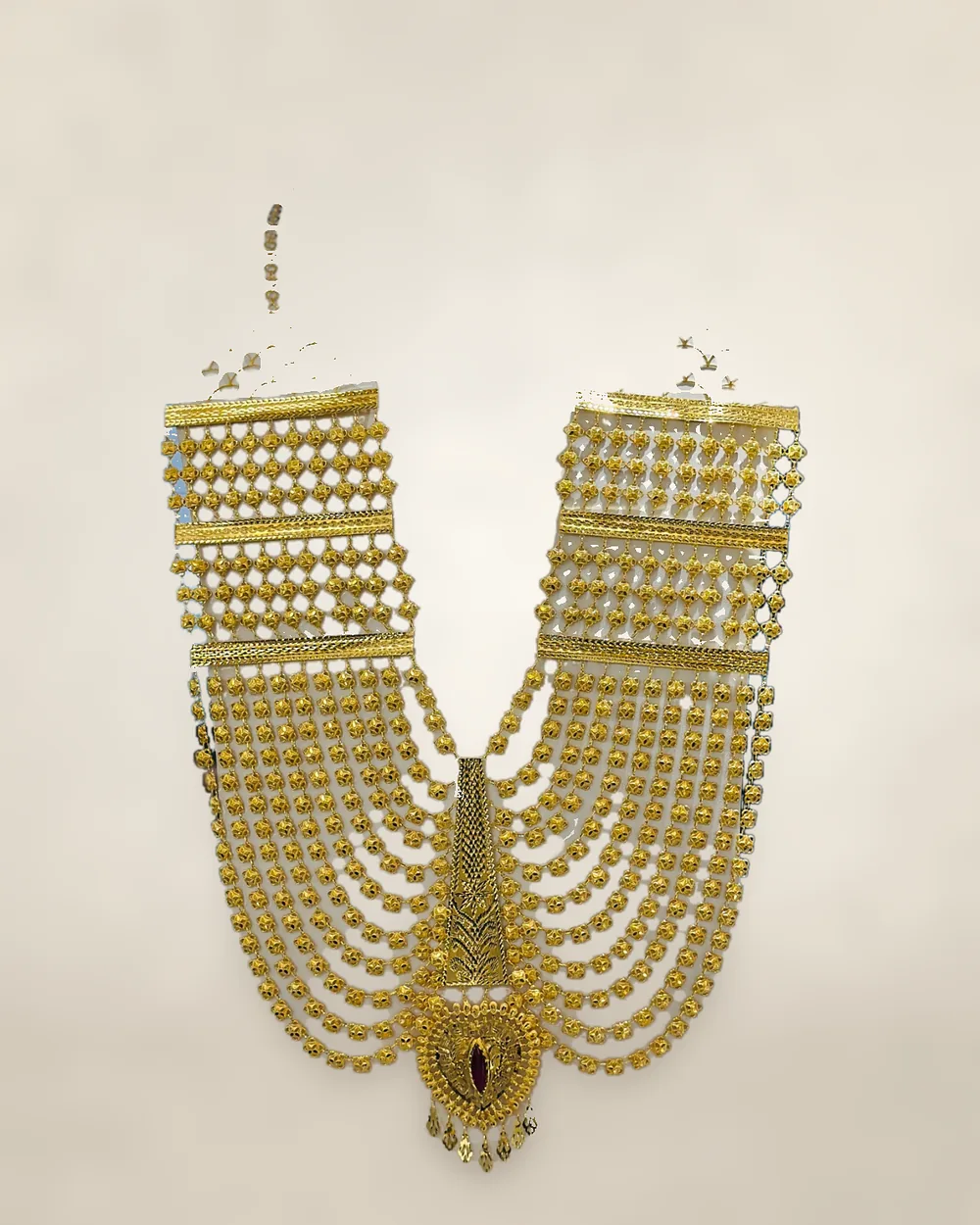 Hara 22 lignes: traditional Comorian gold necklace by 7 Rain Jewellery