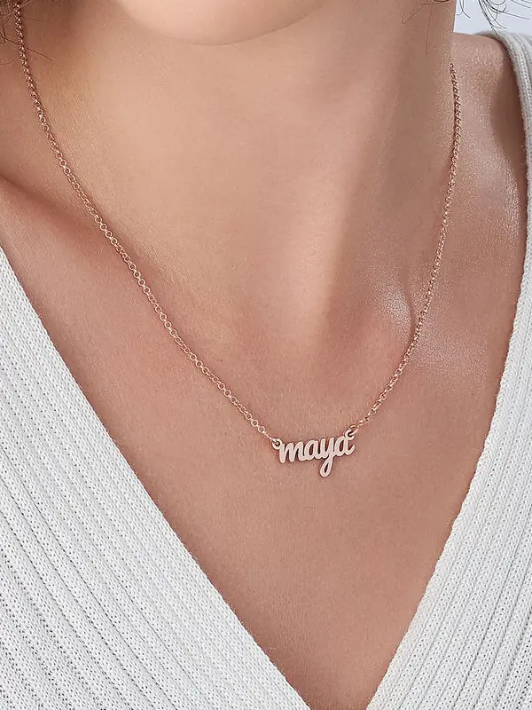 Collier prénom style n°14